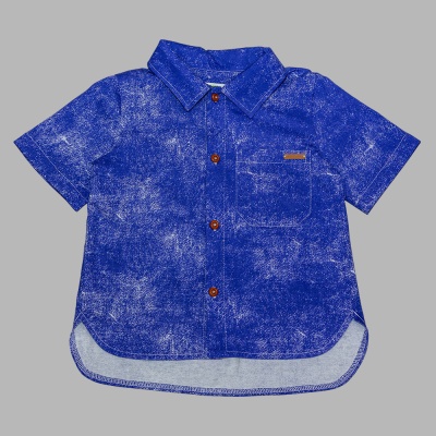 Рубашка Джинс-трикотаж Чуди Кидс 372225-4 синий 01